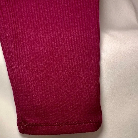 Time and Tru Ribbed Plum Colored Leggings - Picture 7 of 7